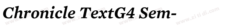 Chronicle TextG4 Sem字体转换